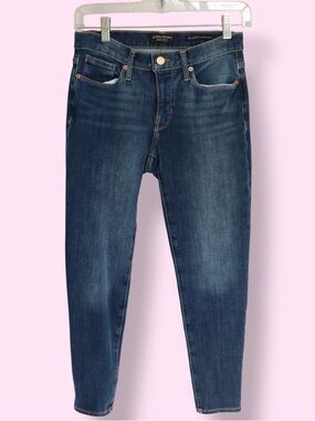 Banana Republic Jeans Size 26P Petite Dark Wash Skinny Denim Mid Rise